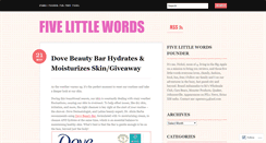 Desktop Screenshot of fivelittlewords.net
